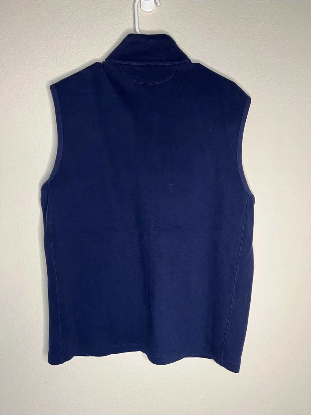 Men’s Polo by Ralph Lauren Navy Zip-Up Fleece Vest with Red Logo